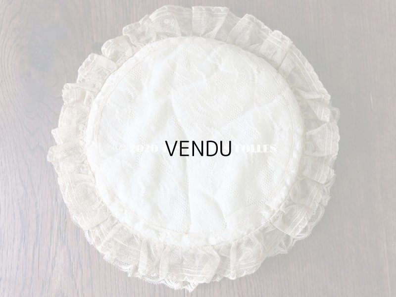 画像3: アンティーク ロココトリム付き ハンキーケース ポシェット パウダーブルー