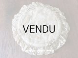 アンティーク ロココトリム付き ハンキーケース　ポシェット パウダーブルー