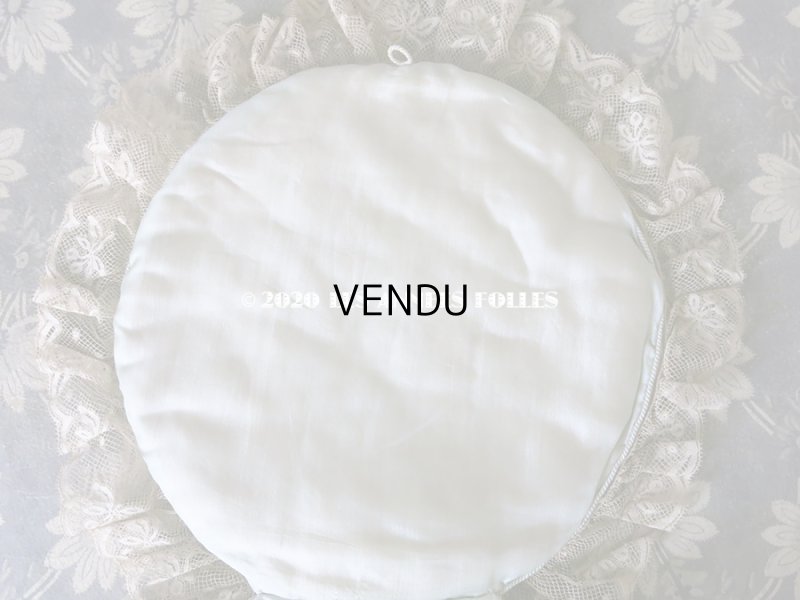 画像13: アンティーク ロココトリム付き ハンキーケース ポシェット パウダーブルー