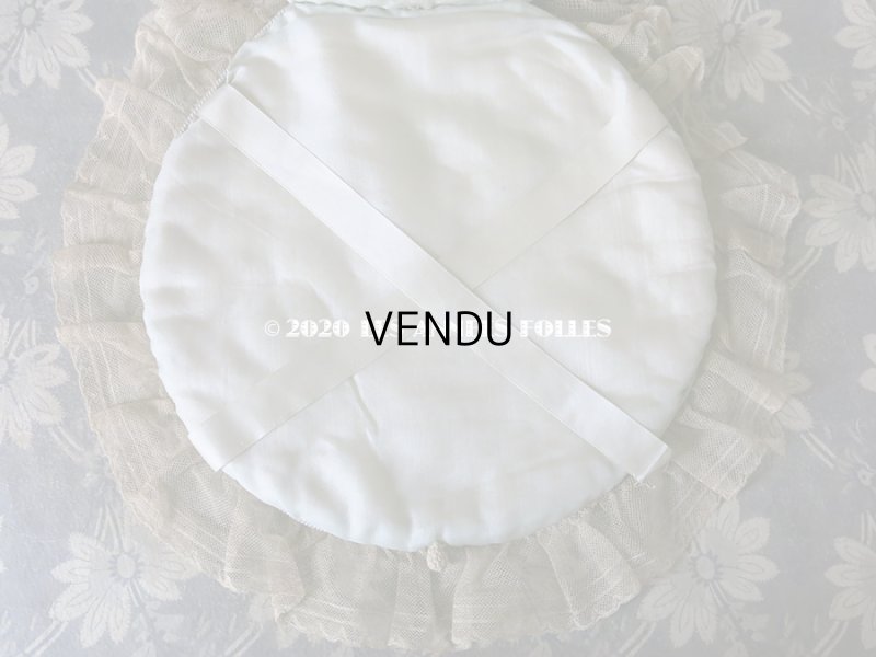 画像14: アンティーク ロココトリム付き ハンキーケース ポシェット パウダーブルー