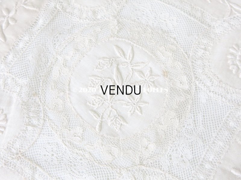 画像5: アンティーク ロココトリム付き ハンキーケース ポシェット パウダーブルー