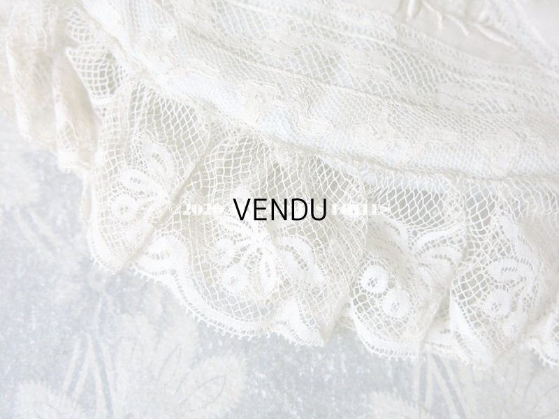 画像10: アンティーク ロココトリム付き ハンキーケース ポシェット パウダーブルー