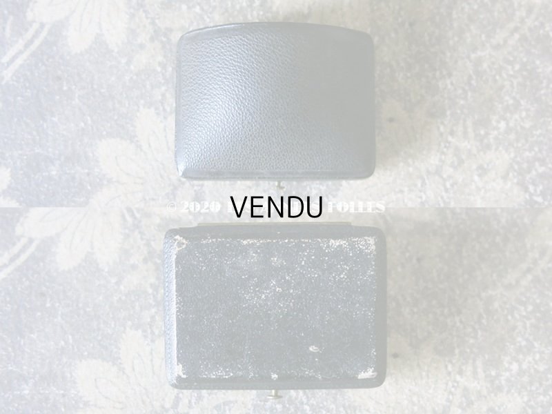 画像3: 【クリスマスセール2020対象外】 19世紀 アンティーク 本革製 ジュエリーボックス ブローチ用　黒