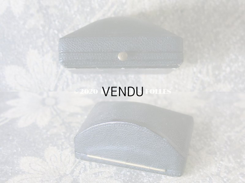 画像4: 【クリスマスセール2020対象外】 19世紀 アンティーク 本革製 ジュエリーボックス ブローチ用　黒