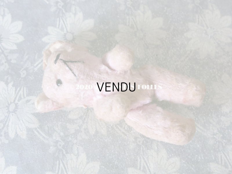 画像11: 【クリスマスセール2020対象外】 アンティーク とても小さなベア ピンク