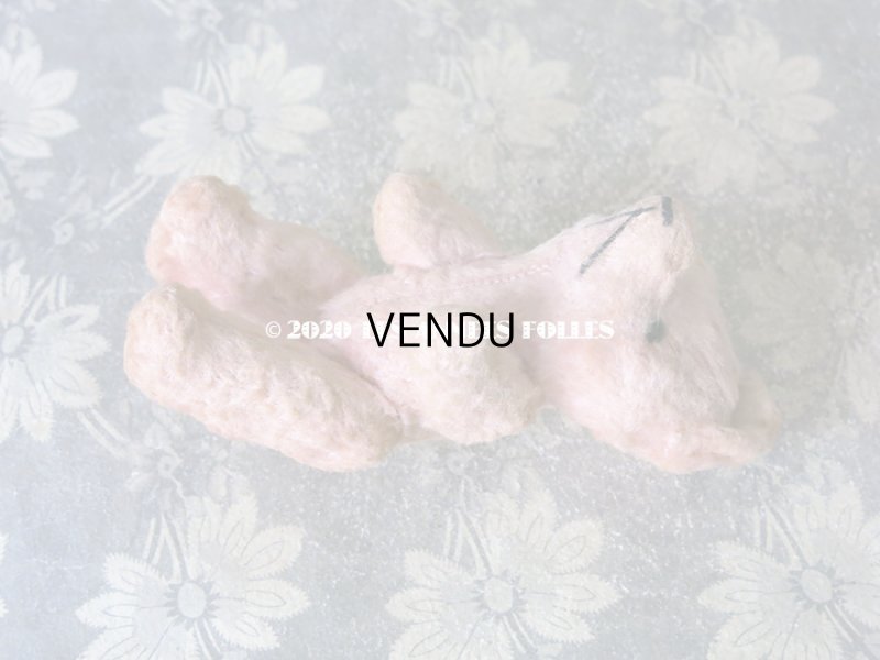 画像8: 【クリスマスセール2020対象外】 アンティーク とても小さなベア ピンク