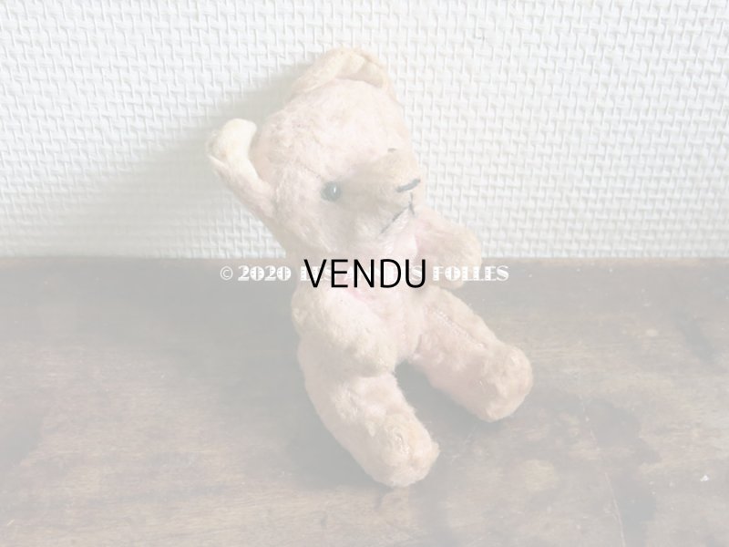 画像12: 【クリスマスセール2020対象外】 アンティーク とても小さなベア ピンク