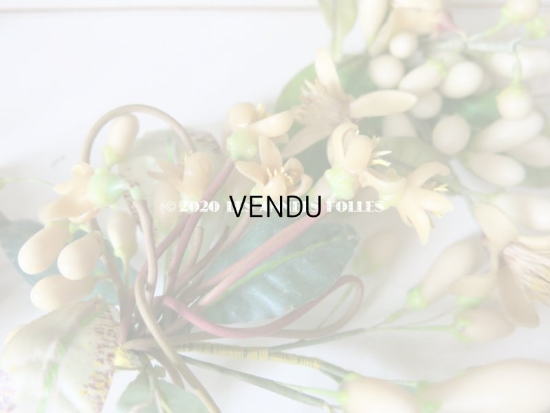 画像7: 未使用 アンティーク レースペーパー付ボックス入り＆台紙付 ワックスフラワーのセット ウェディング 結婚式 