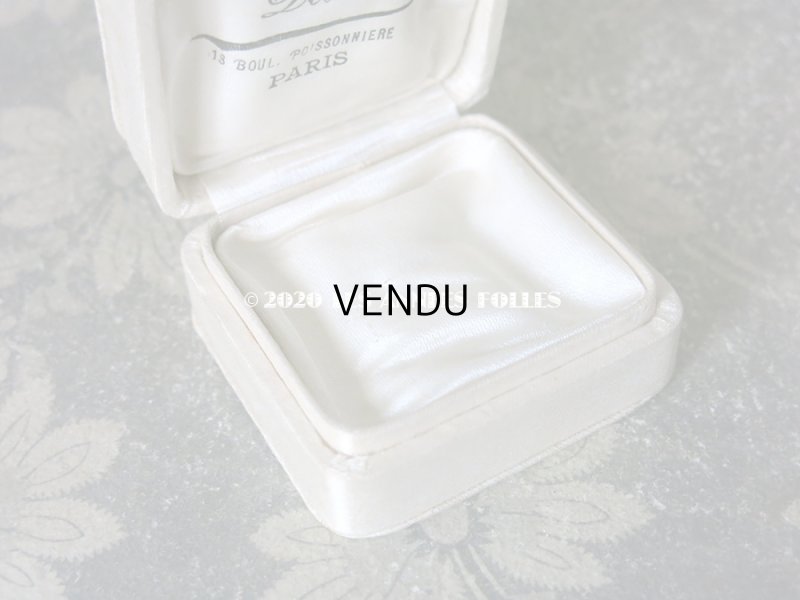 画像5: アンティーク 　シルクサテンのジュエリーボックス  オフホワイト