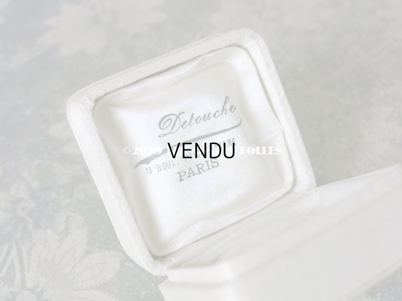 画像4: アンティーク 　シルクサテンのジュエリーボックス  オフホワイト