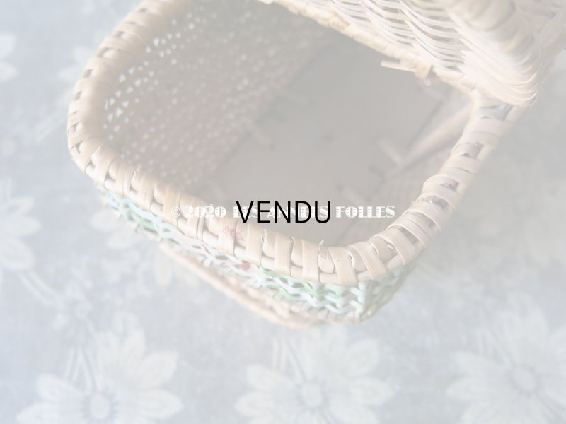 画像7: アンティーク  小さなサイズ 薔薇のパニエ ローズパニエ