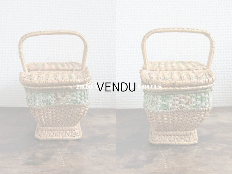 画像4: アンティーク  小さなサイズ 薔薇のパニエ ローズパニエ