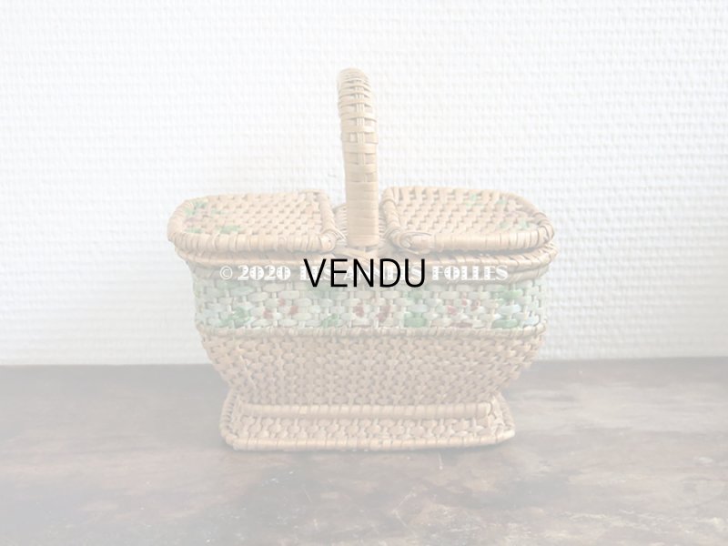 画像3: アンティーク  小さなサイズ 薔薇のパニエ ローズパニエ