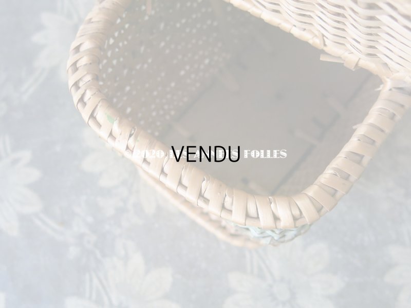 画像8: アンティーク  小さなサイズ 薔薇のパニエ ローズパニエ