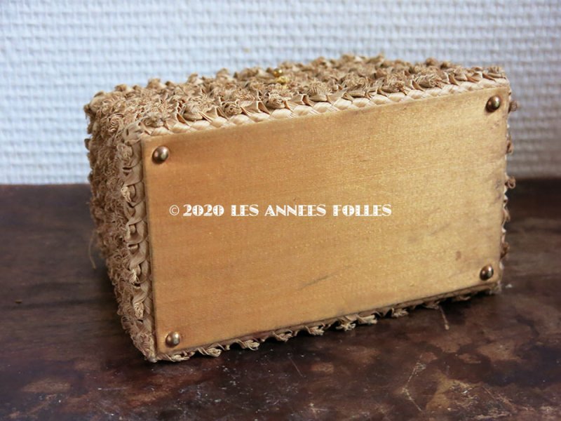 画像14: 19世紀 アンティーク ナポレオン3世時代 BOISSIER 小さなパニエ型 お菓子箱 ドラジェ & チョコレート 