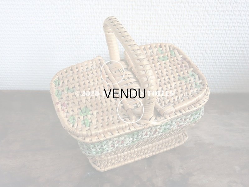 画像9: アンティーク  小さなサイズ 薔薇のパニエ ローズパニエ