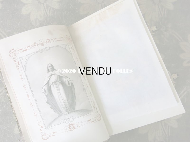 画像10: アンティーク ミサ典書 王冠と百合の紋章付き