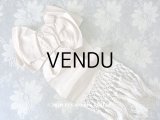 1900年代 アンティーク とても小さな腕章 初聖体 ピンクベージュ ドールドレス用リボン