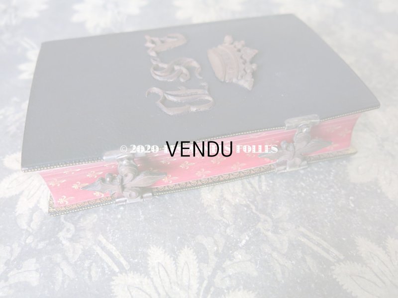 画像5: アンティーク ミサ典書 王冠と百合の紋章付き