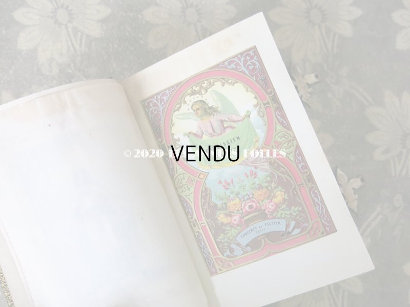 画像11: アンティーク ミサ典書 王冠と百合の紋章付き