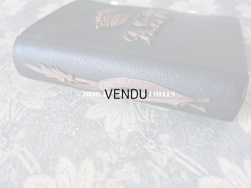 画像4: アンティーク ミサ典書 王冠と百合の紋章付き