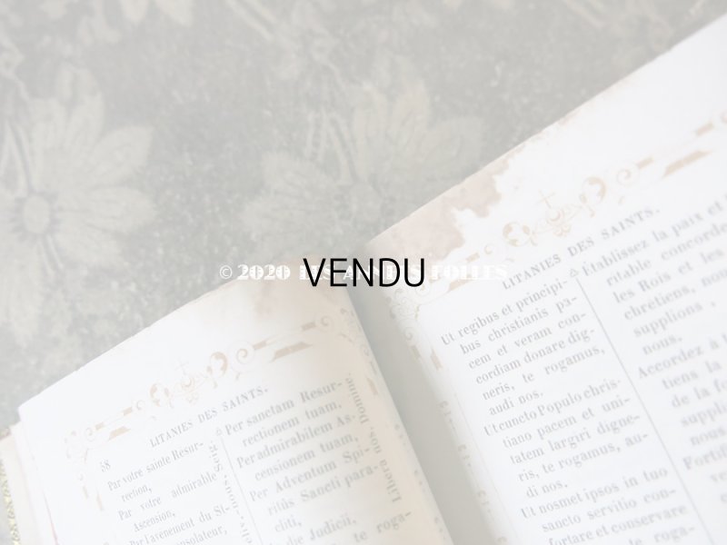 画像13: アンティーク ミサ典書 王冠と百合の紋章付き
