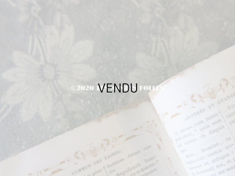 画像14: アンティーク ミサ典書 王冠と百合の紋章付き