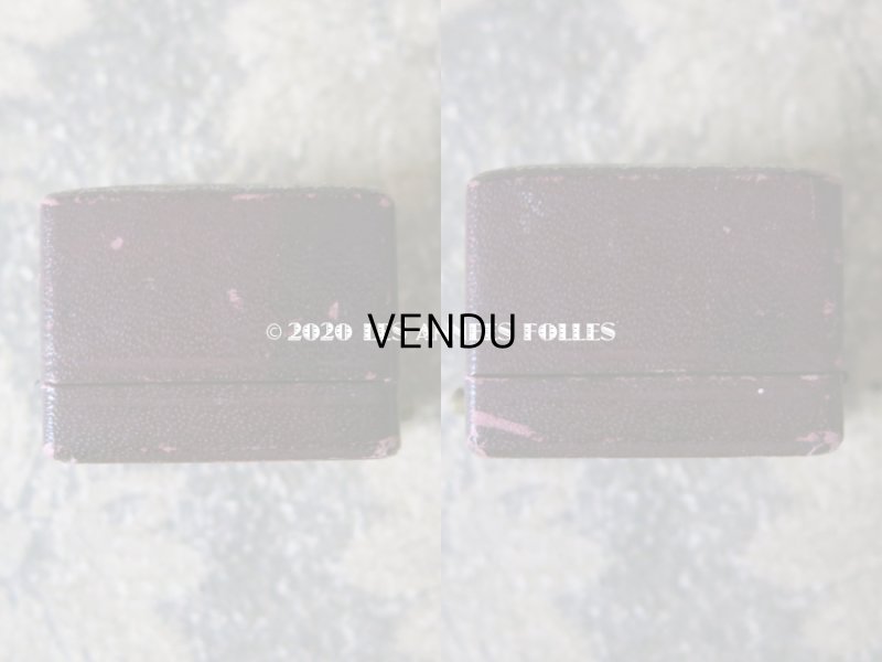 画像8: アンティーク  リングボックス ジュエリーボックス 銀彩入り ボルドー