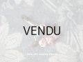 1920年代 アンティーク シルク製 とても小さな薔薇のロココモチーフ 淡いピンク＆ブルー