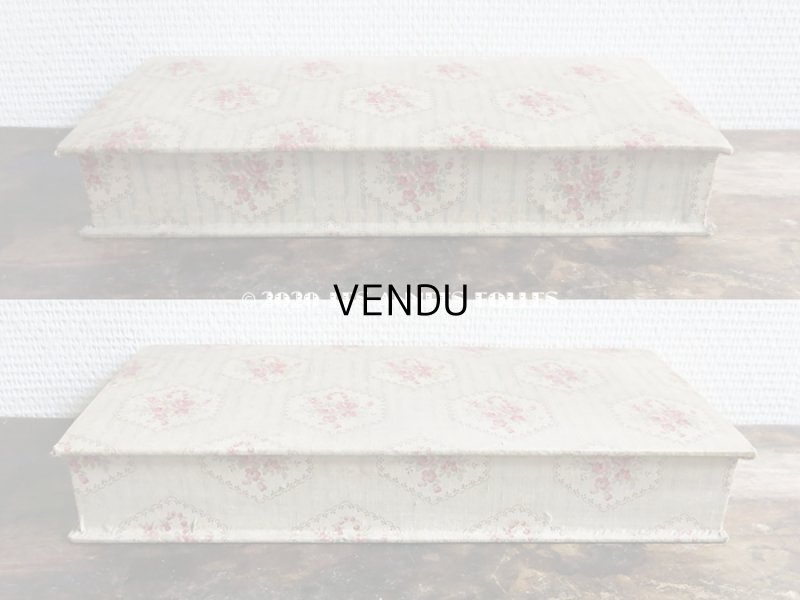 画像7: 1900年代 アンティーク 薔薇のカルトナージュボックス