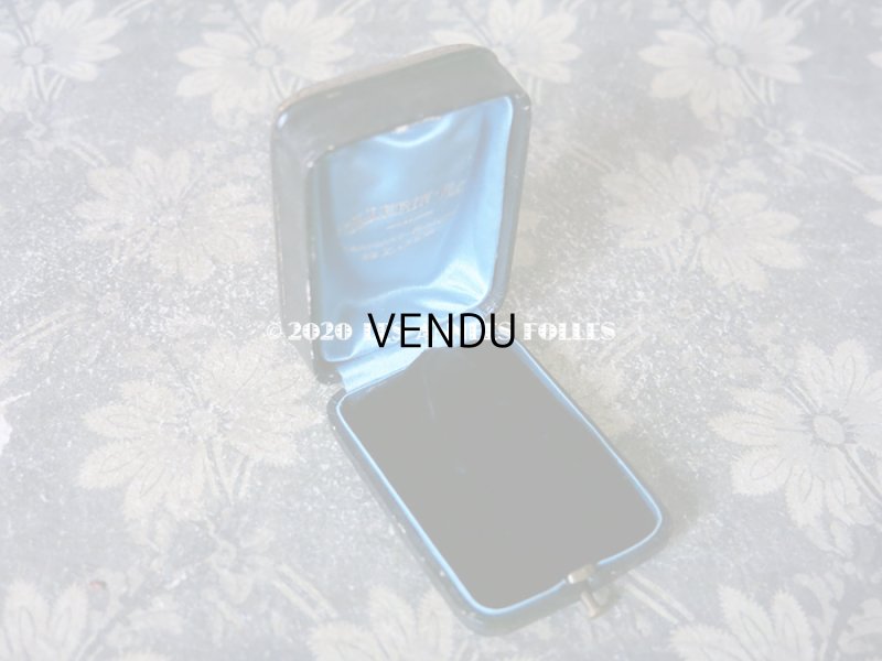 画像3: 19世紀末 アンティーク イニシャル入り ブローチ＆ピアス用 ジュエリーボックス 黒