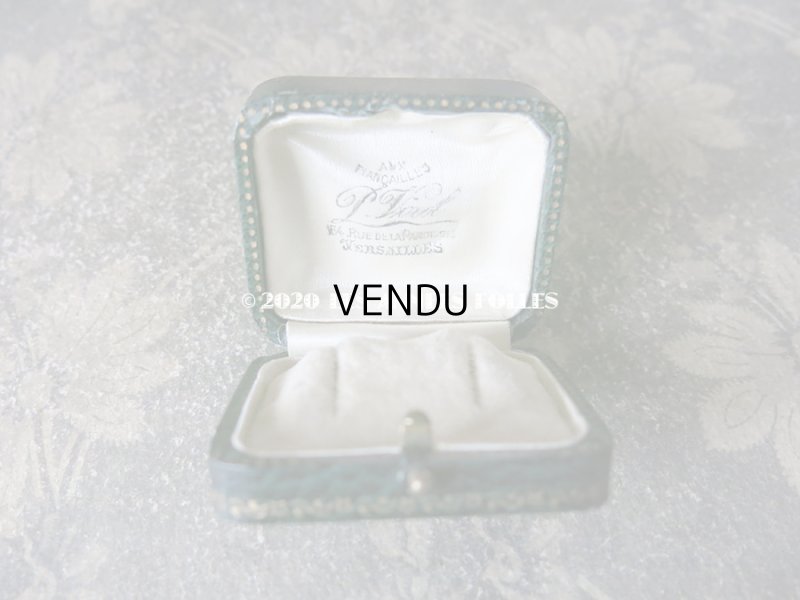 画像3: 1900年代 アンティーク  ピアス用 ジュエリーボックス グリーン