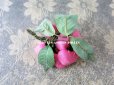 画像7: アンティーク 薔薇の布花 カップ咲き コサージュ ピンク