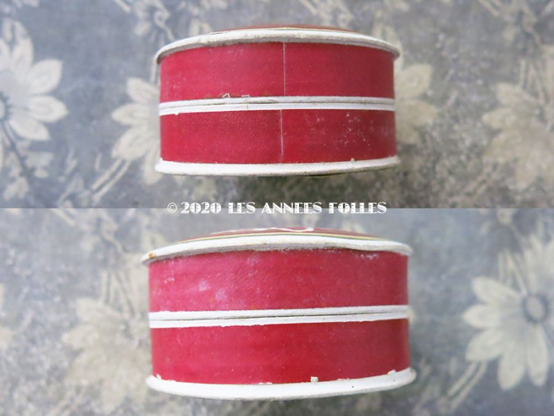 画像6: アンティーク パウダーボックス POUDRE DE RIZ リボン＆花のリース - SAUZE FRERES PARIS -