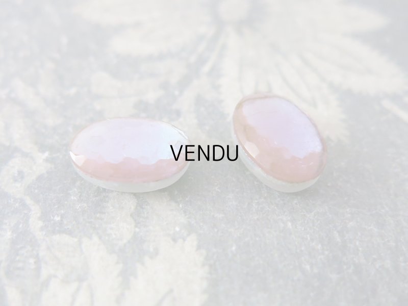 画像3: アンティーク サフィレット サフィリーン カット入り オーバル ビーズ (穴あり) 16×11mm ピース売り 