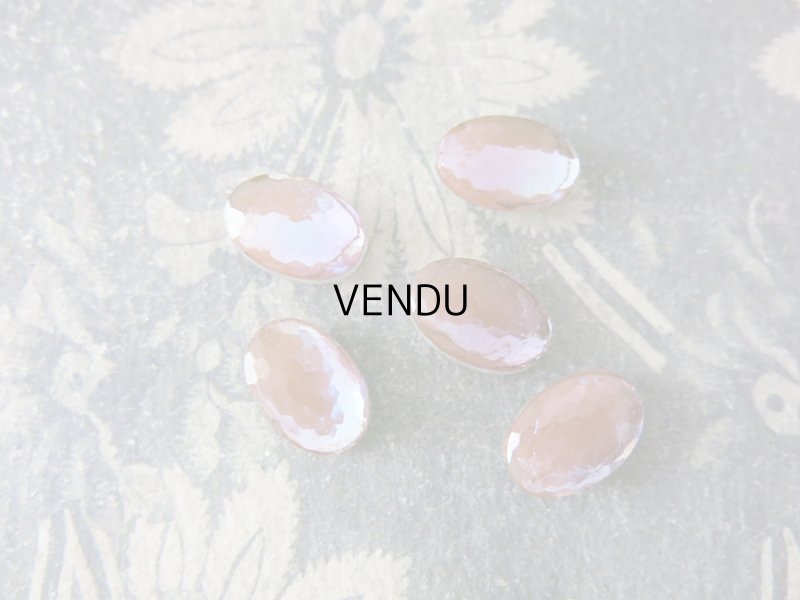 画像6: アンティーク サフィレット サフィリーン カット入り オーバル ビーズ (穴あり) 16×11mm ピース売り 