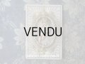 1890年 アンティーク  手紙入り 洗礼式の記念 天使の装飾付き封筒 カニヴェ 