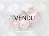 アンティーク 薔薇の布花 