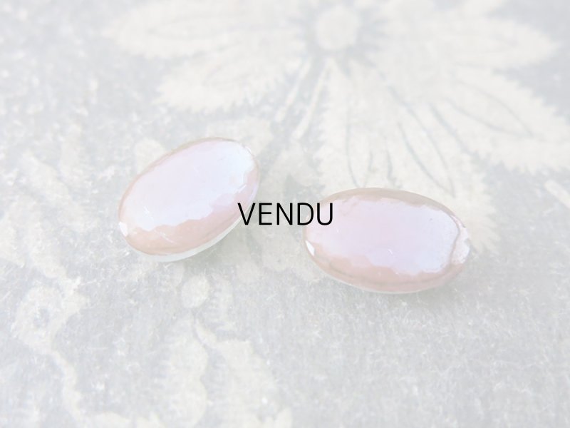 画像5: アンティーク サフィレット サフィリーン カット入り オーバル ビーズ (穴あり) 16×11mm ピース売り 