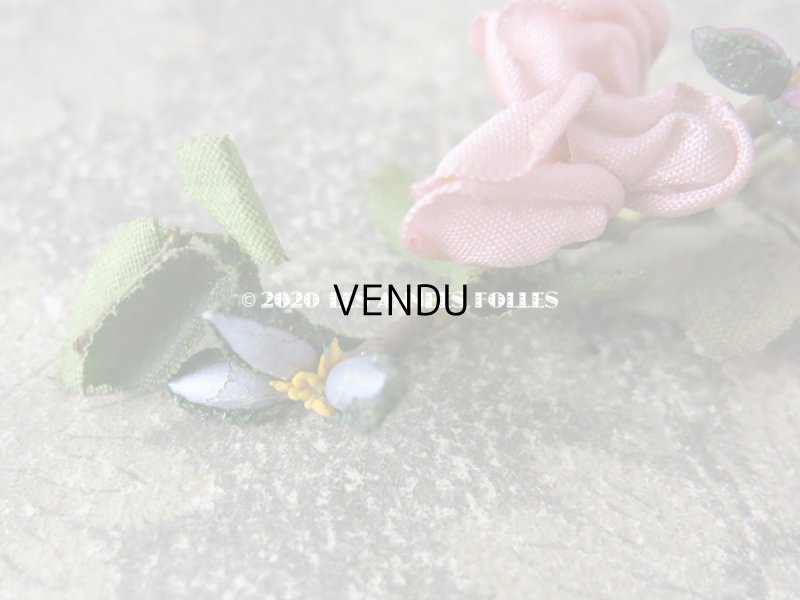 画像4: アンティーク ロココ調 布花のモチーフ