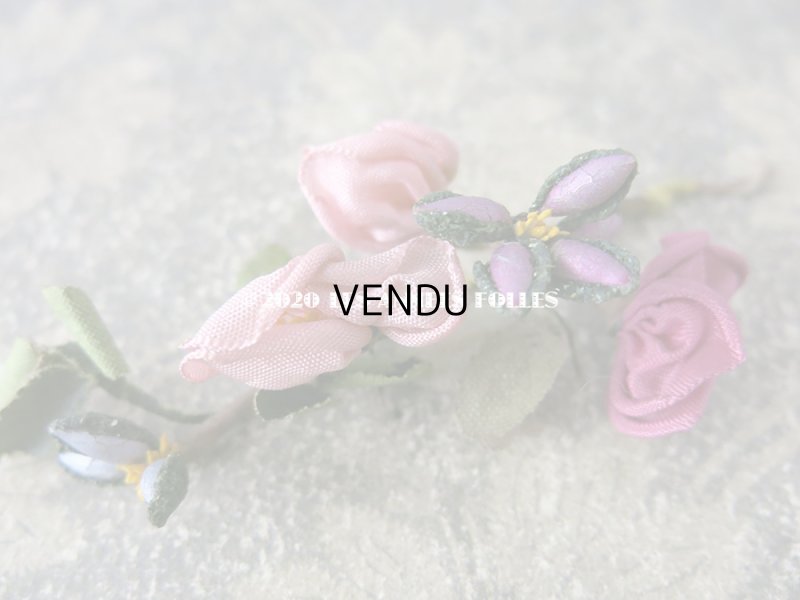 画像5: アンティーク ロココ調 布花のモチーフ