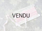 アンティーク  リボン刺繍 & ロココトリム用 シルク製 リボン パウダーピンクのグラデーション 6mm幅 5.85m