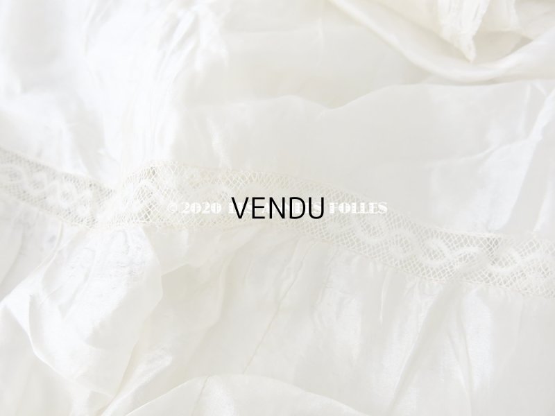 画像10: 1900年代 アンティーク シルク製 ペチコート オフホワイト