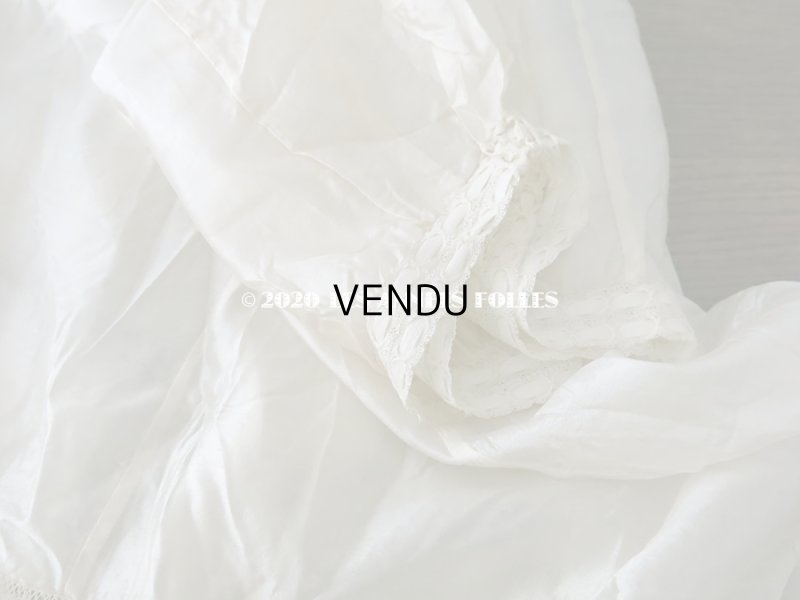 画像9: 1900年代 アンティーク シルク製 ペチコート オフホワイト