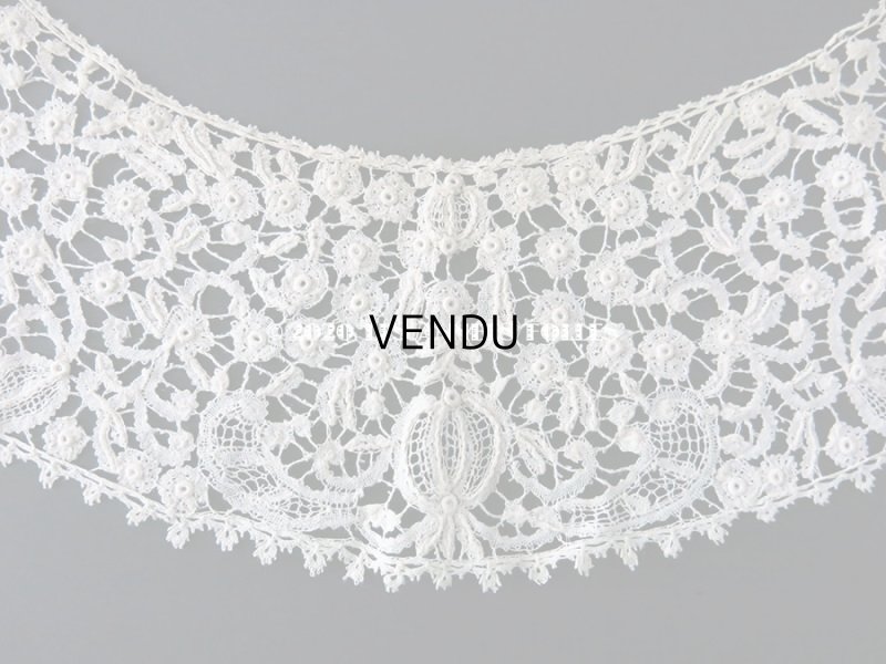 画像9: 19世紀 アンティーク 付け襟 ロザリン・ペルレ