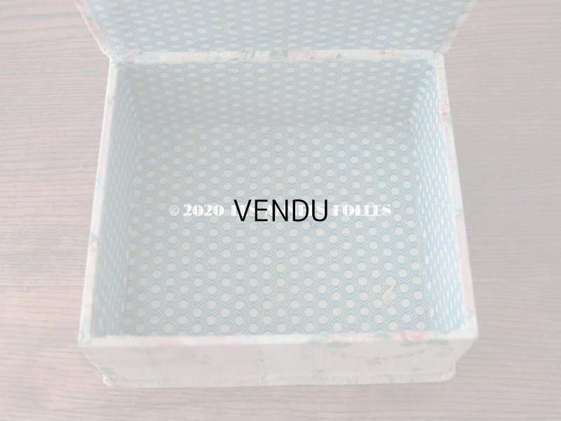 画像4: アンティーク カルトナージュボックス ピンクの薔薇のリース