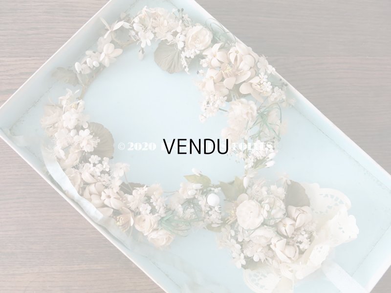 画像3: 19世紀　ナポレオン3世時代 アンティーク 結婚式の花冠＆ブーケ  ティアラ & ブーケ　ウェディング 結婚式 ティアラ