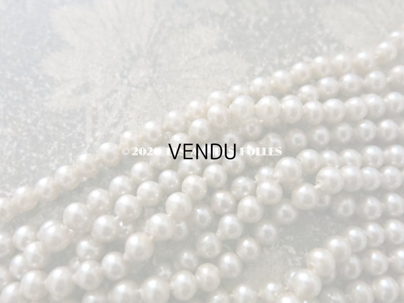 画像4: 1920年代 アンティーク 吹きガラス製 フェイクパール スフレビーズ 6mm 