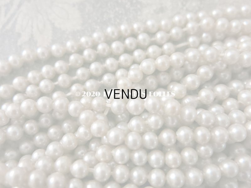 画像5: 1920年代 アンティーク 吹きガラス製 フェイクパール スフレビーズ 6mm 