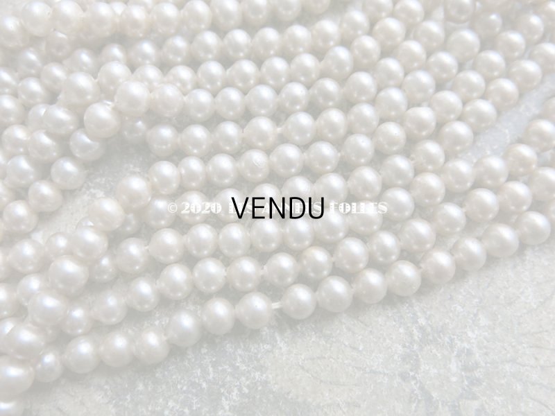 画像6: 1920年代 アンティーク 吹きガラス製 フェイクパール スフレビーズ 6mm 